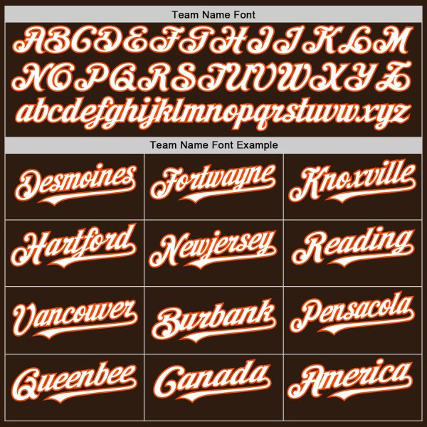 Custom Brown White-Orange Bomber Full-Snap Varsity Letterman Two Tone Hoodie Jacket - Image 4